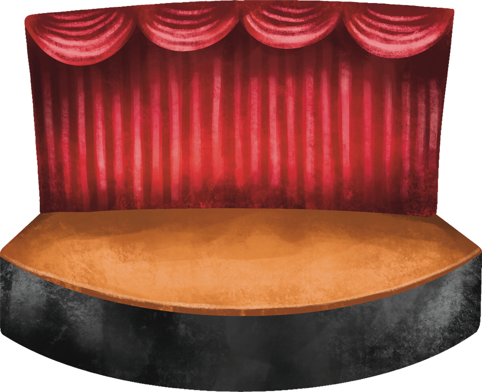 watercolor cinema stage